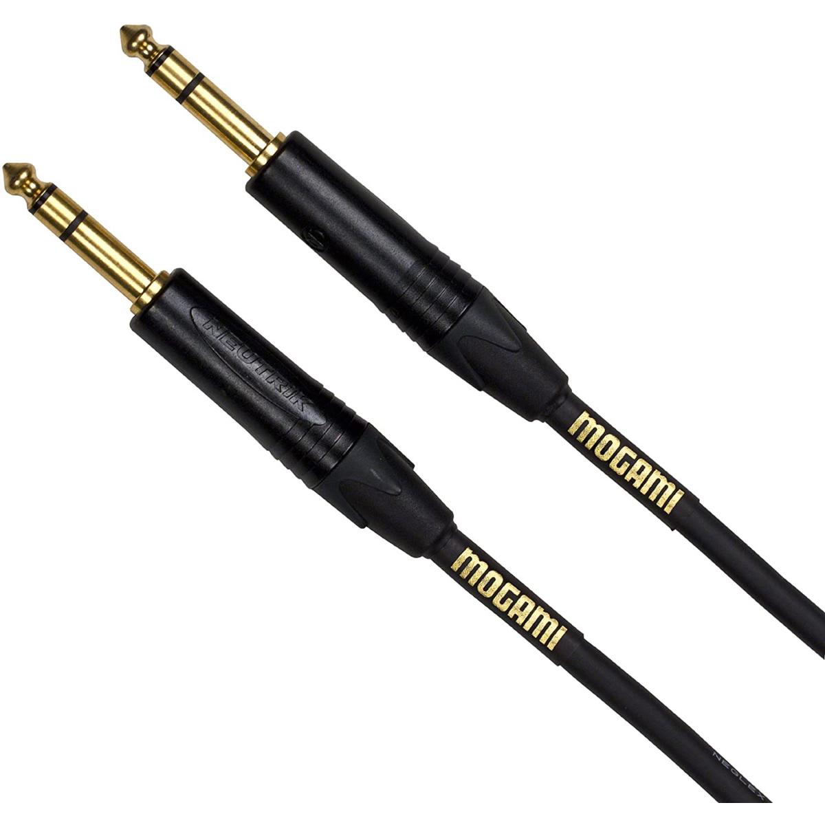 

Mogami MOGAMI Gold 6' 1/4" TRS Male to 1/4" TRS Male Stereo Cable