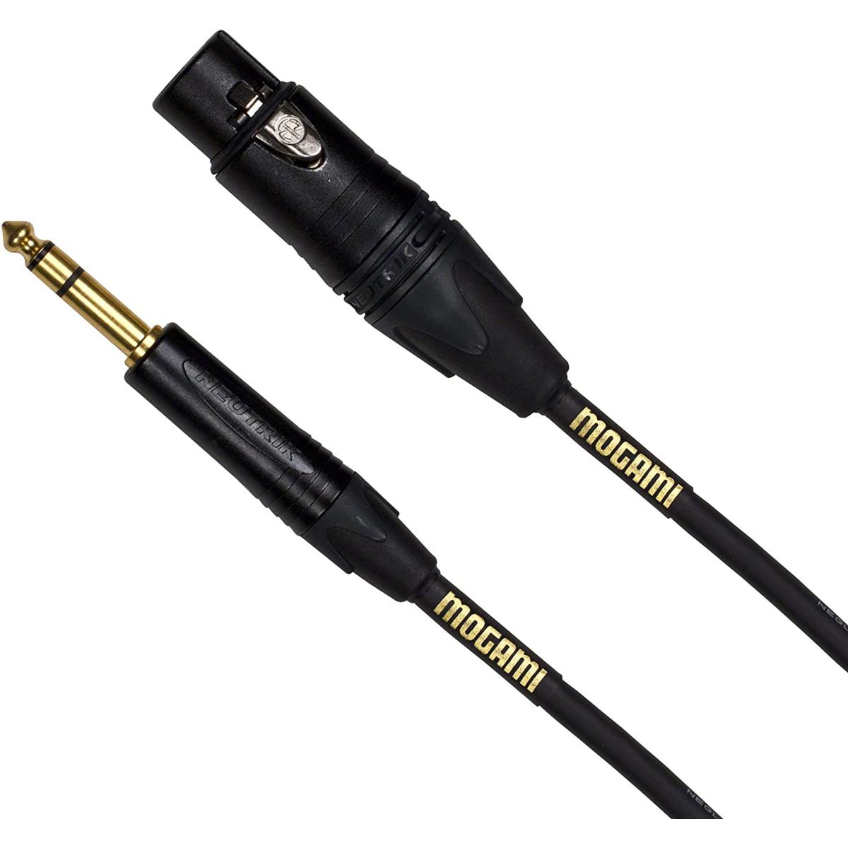 

Mogami MOGAMI Gold 6' 1/4" TRS Male to 3-Pin XLR Female Balanced Quad Patch Cable