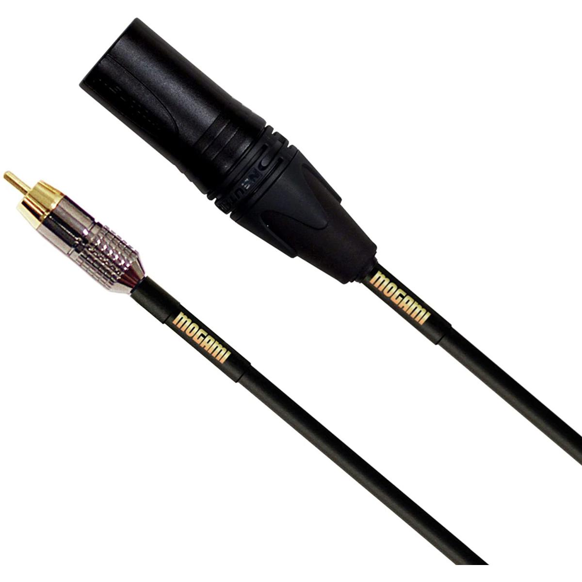 

Mogami MOGAMI Gold 12' 3-Pin XLR Male to RCA Male Audio/Video Patch Cable