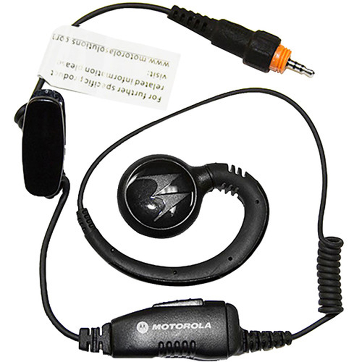 

Motorola Short Cord Over-the-Ear Earpiece with In-Line Microphone