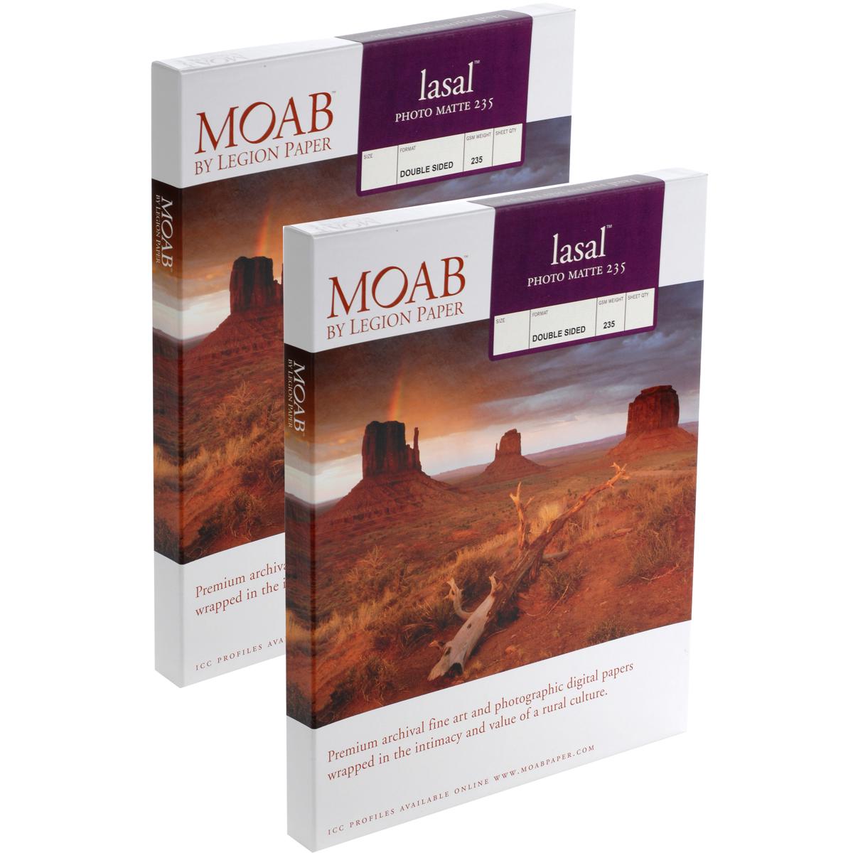 

Moab 2 Pack F01LSM23571050 Lasal 2-Side Archival Scored Inkjet Paper Cards