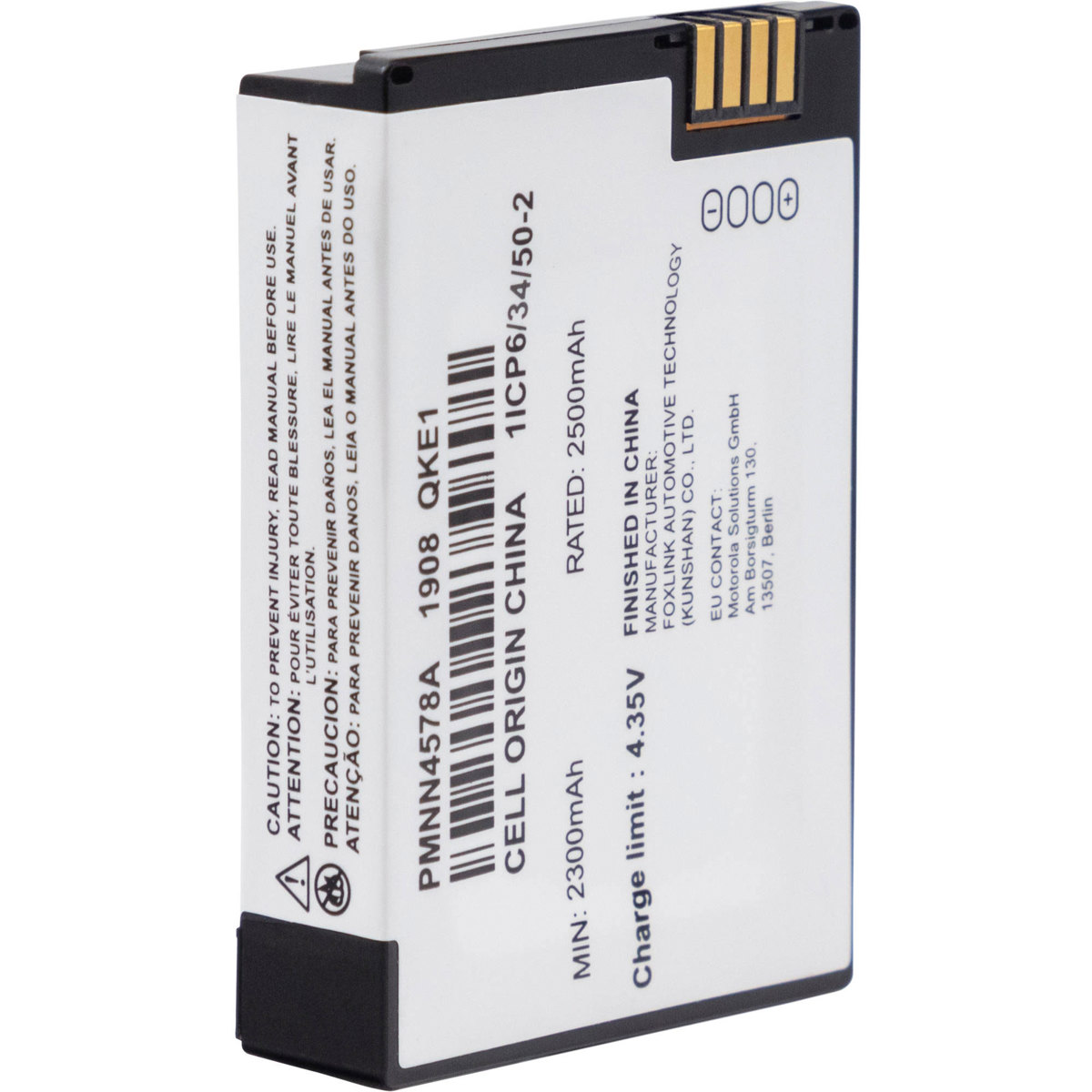 

Motorola BT110 3.7V 2500mAh Ultra High-Capacity Li-ion Battery for DTR600/DTR700