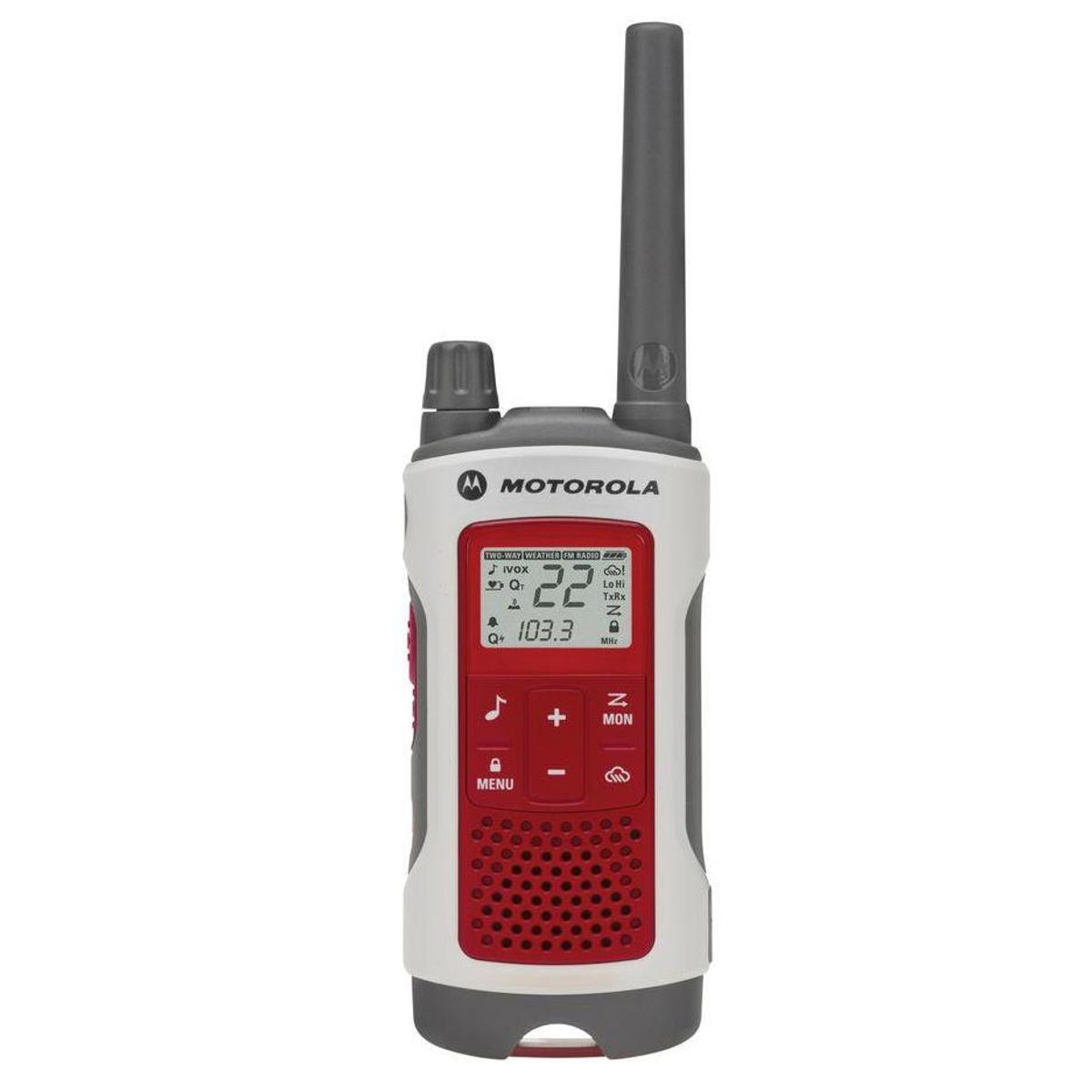 

Motorola Talkabout T480 2-Way Radio, Single, Red/White