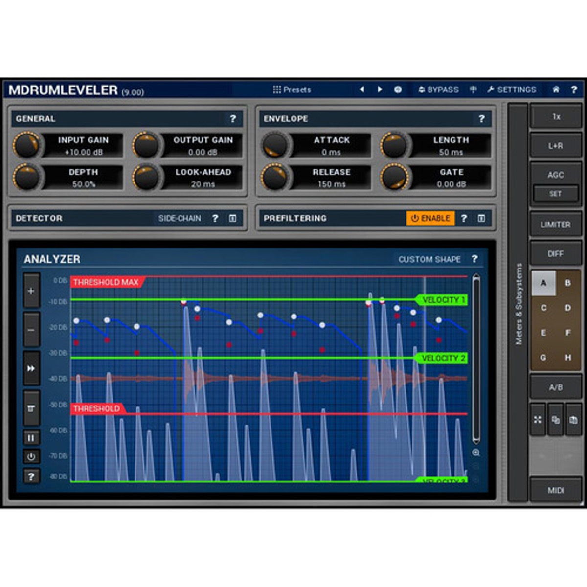 

MeldaProduction MDrumLeveler Software Plug-In, Electronic Download