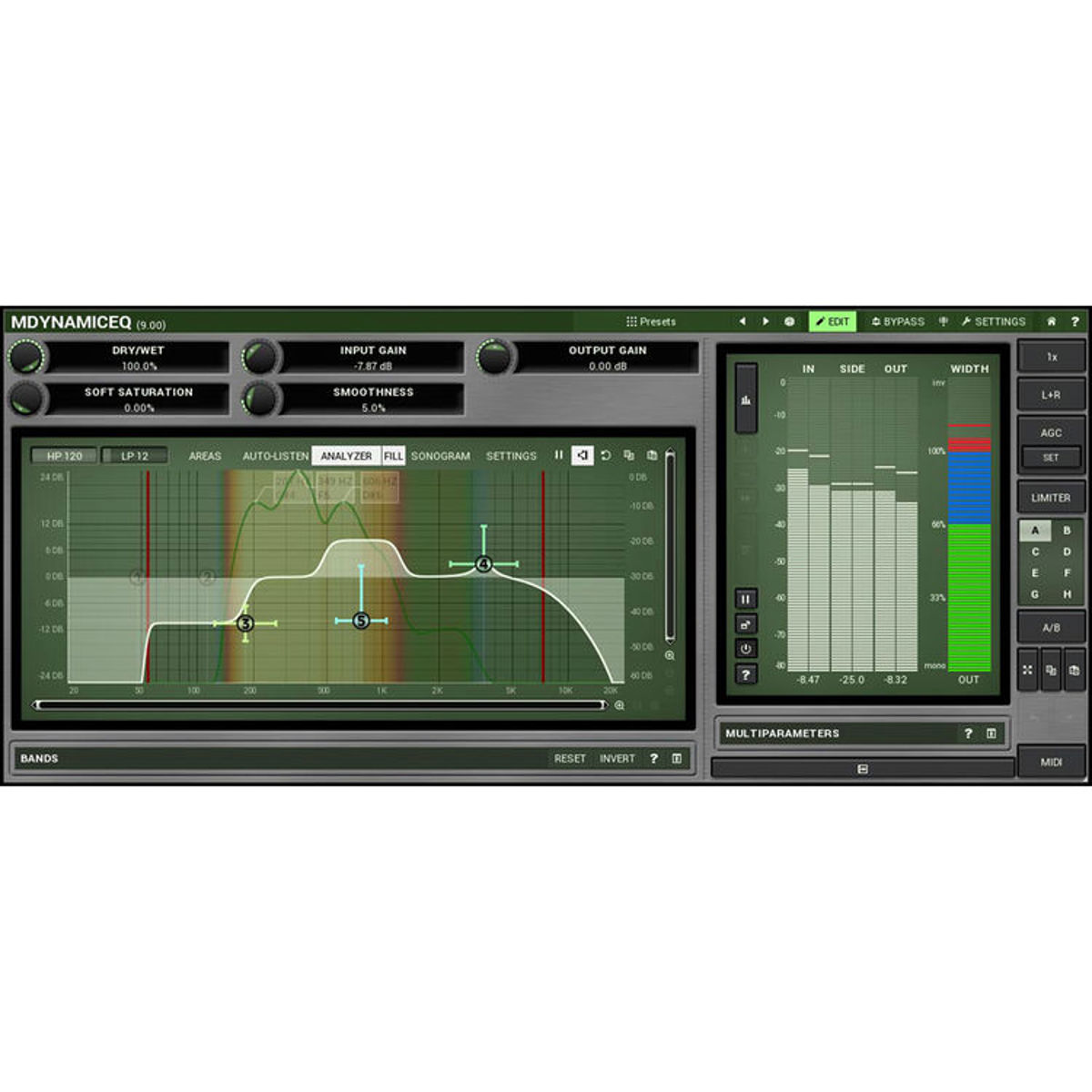 

MeldaProduction MDynamicEq Dynamic Equalizer Software Plug-In, Download