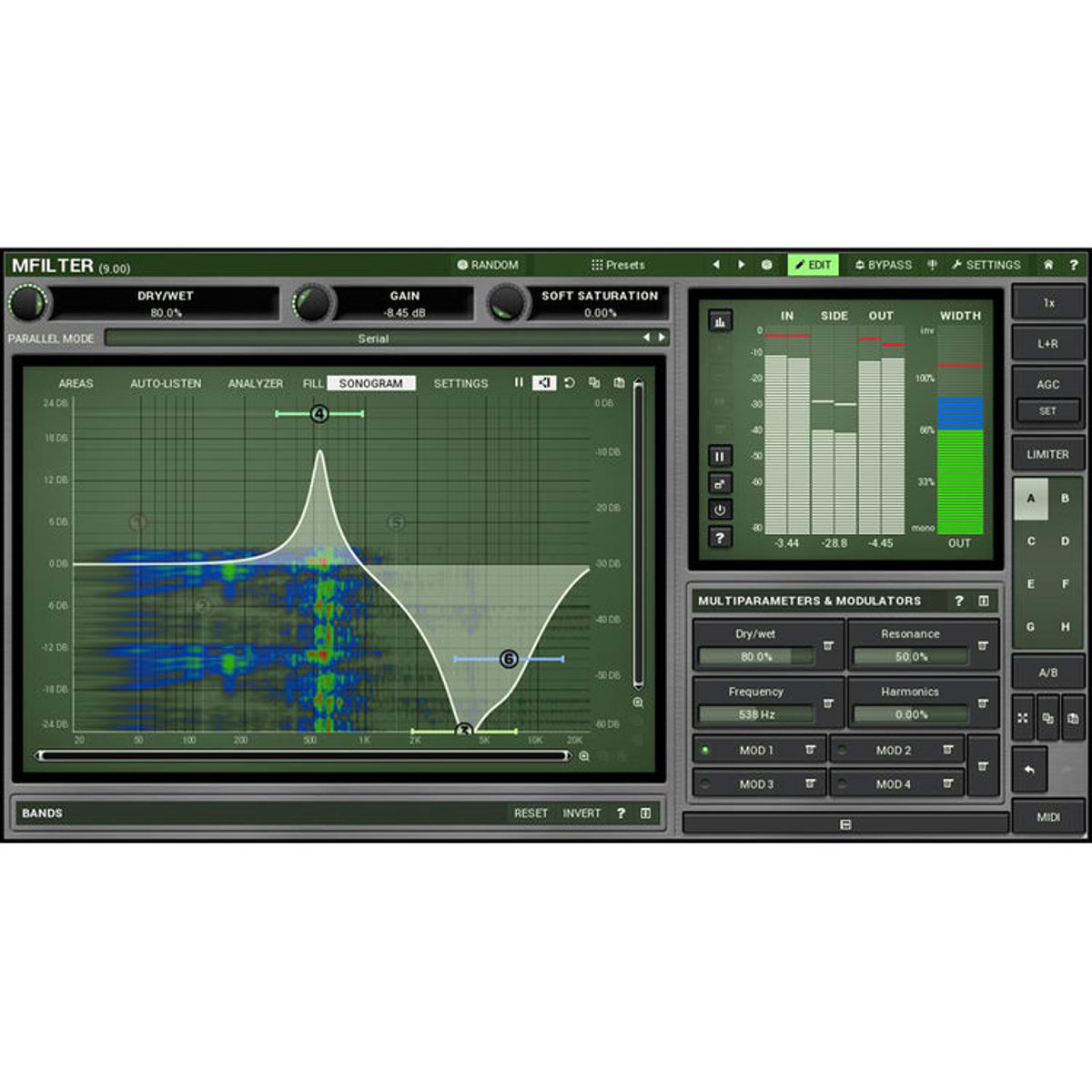 Image of MeldaProduction MFilter Movement Generating Filter Software Plug-In