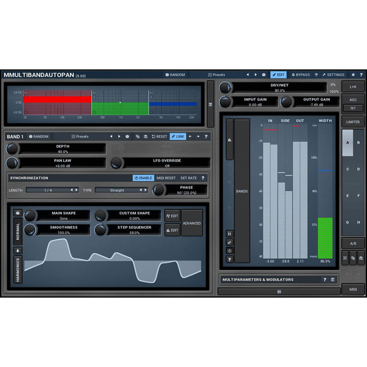 

MeldaProduction MMultiBandAutopan Autopanner Software Plug-In, Download