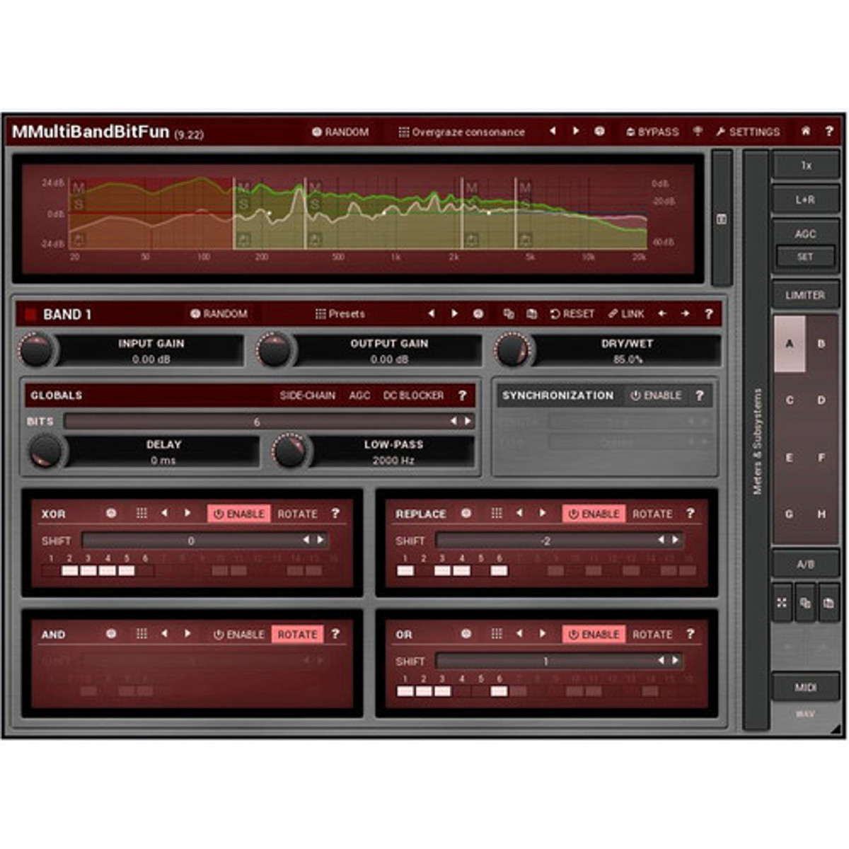 

MeldaProduction MMultiBandBitFun Extreme Distortion Software Plug-In, Download