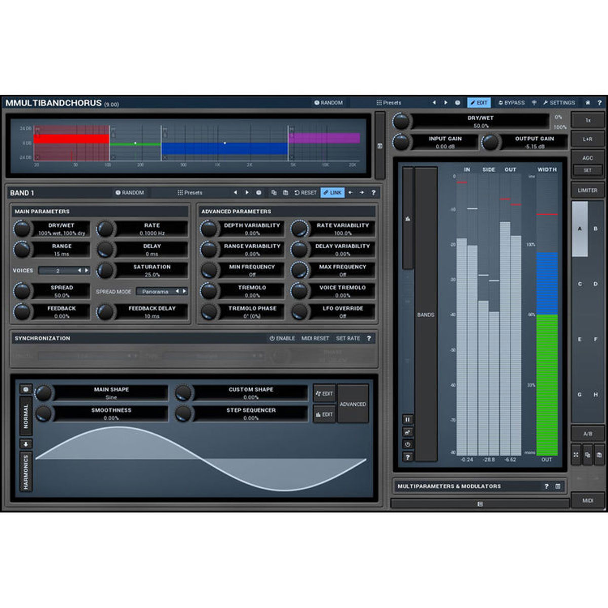 

MeldaProduction MMultiBandChorus Multiband Chorus Software Plug-In, Download