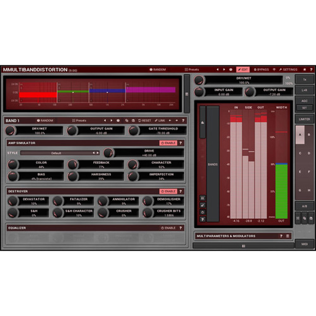 

MeldaProduction MMultiBandDistortion Digital Distortion Plug-In, Download