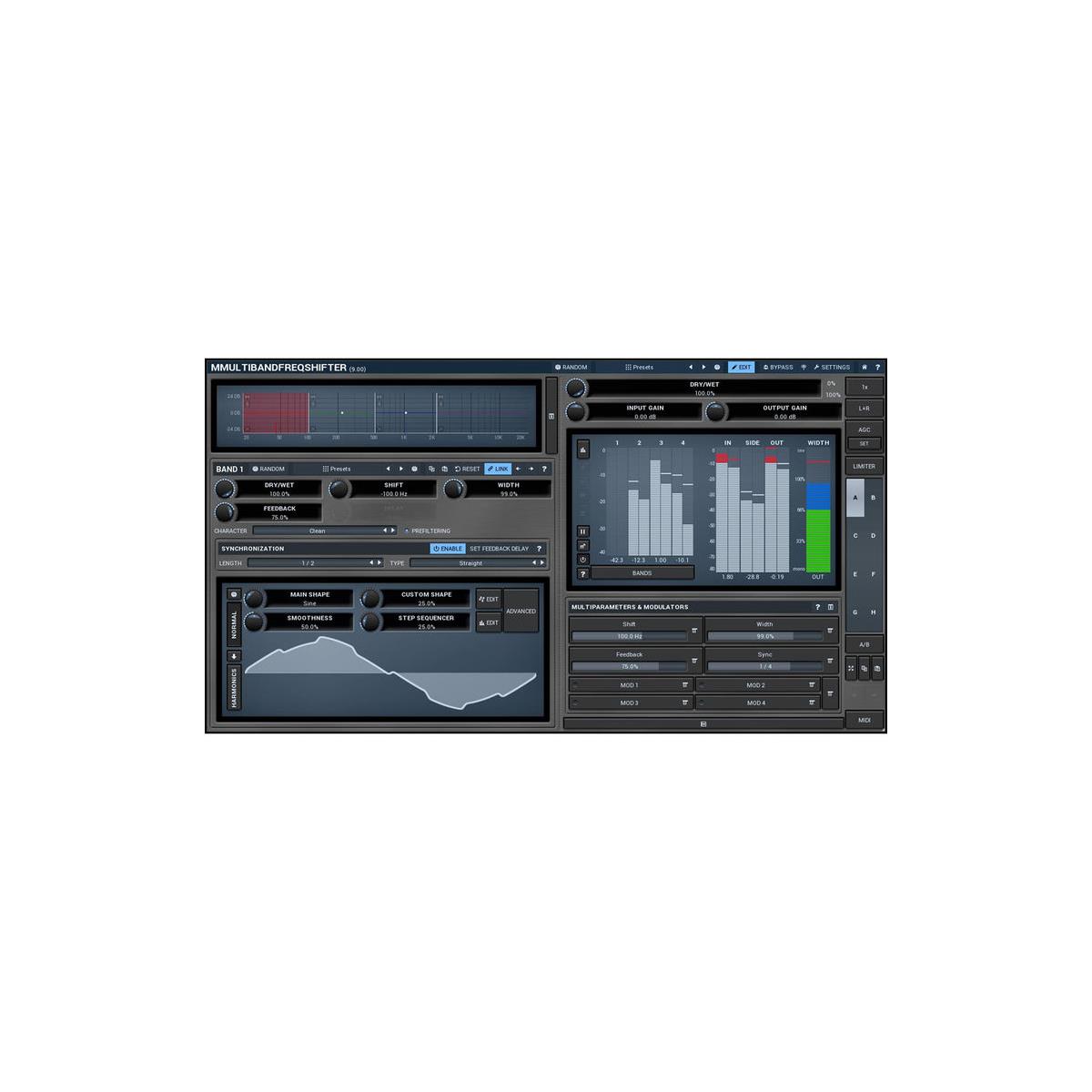 Image of MeldaProduction MMultiBandFreqShifter Frequency Shifting Plug-In