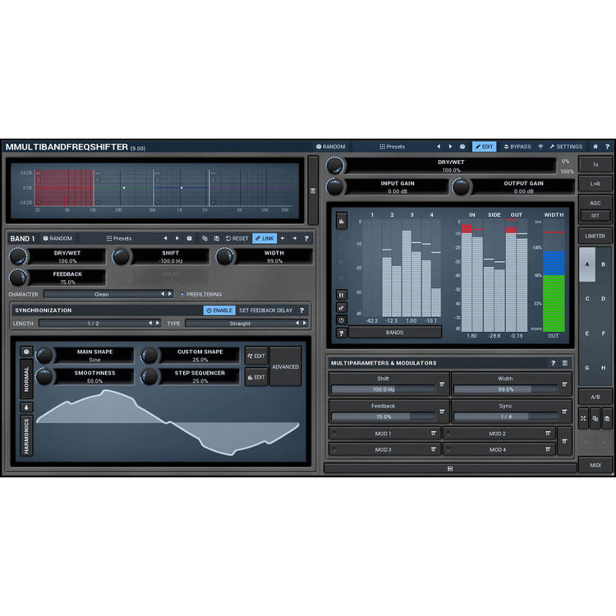 Image of MeldaProduction MMultiBandFreqShifter Frequency Shifting Plug-In