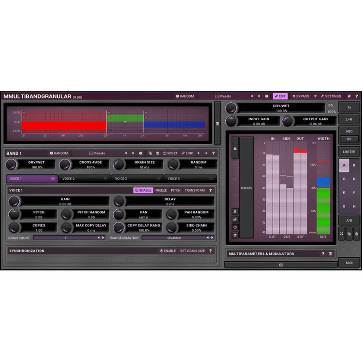

MeldaProduction MMultiBandGranular Granular Synthesizer Plug-In, Download