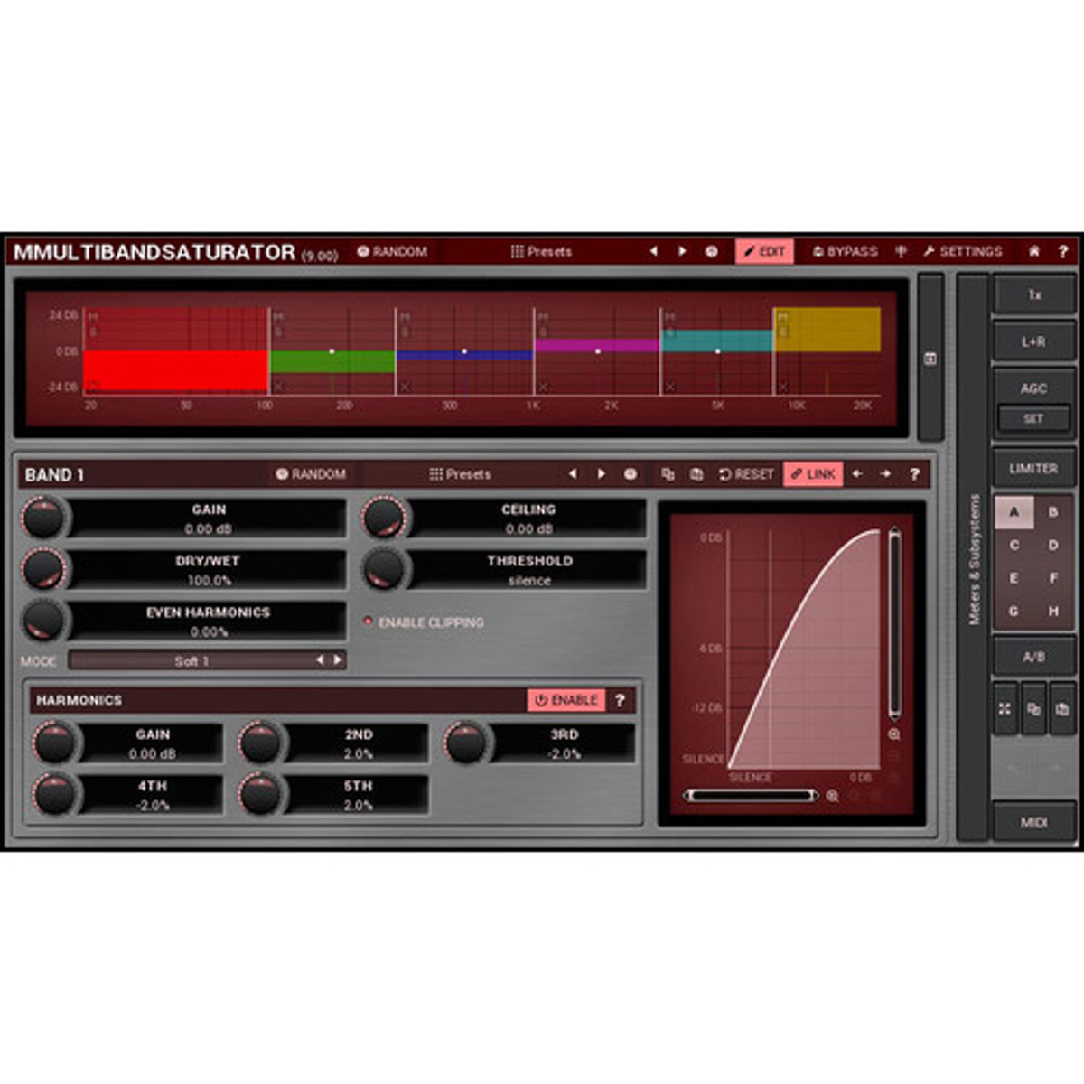 

MeldaProduction MMultiBandSaturator Software Plug-In, Electronic Download