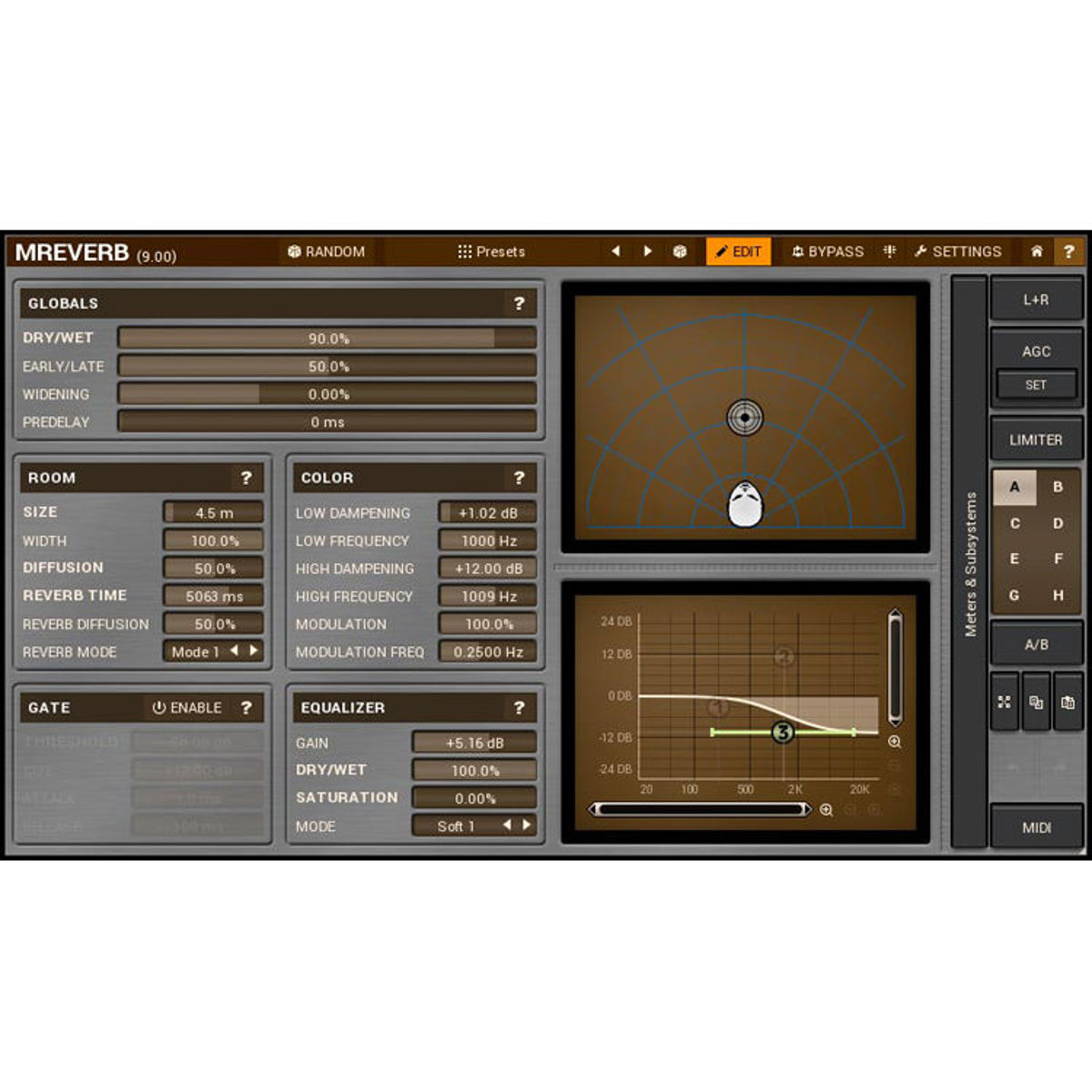 

MeldaProduction MReverb Reverb Software Plug-In, Electronic Download