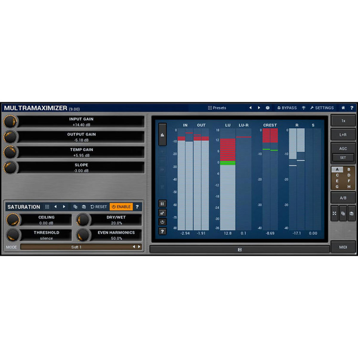 

MeldaProduction MUltraMaximizer Loudness Maximizer Software Plug-In, Download