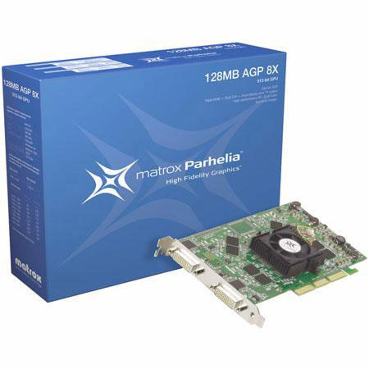 Image of Matrox Parhelia 8x 128MB High Fidelity Graphics Display Card for Windows