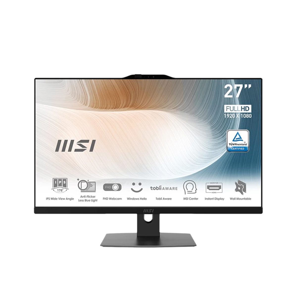 

MSI Modern AM272P 12M-255US 27" FHD AIO, i5-1240P, 8GB, 512GB SSD, W11P, Black