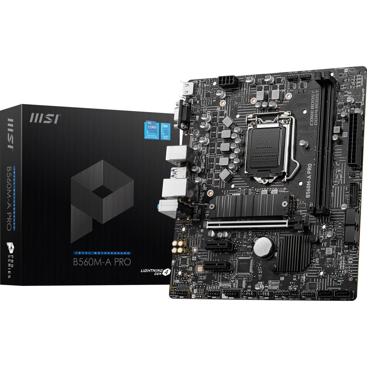 

MSI B560M-A Pro 1200 SATA 6Gb/s MATX Motherboard