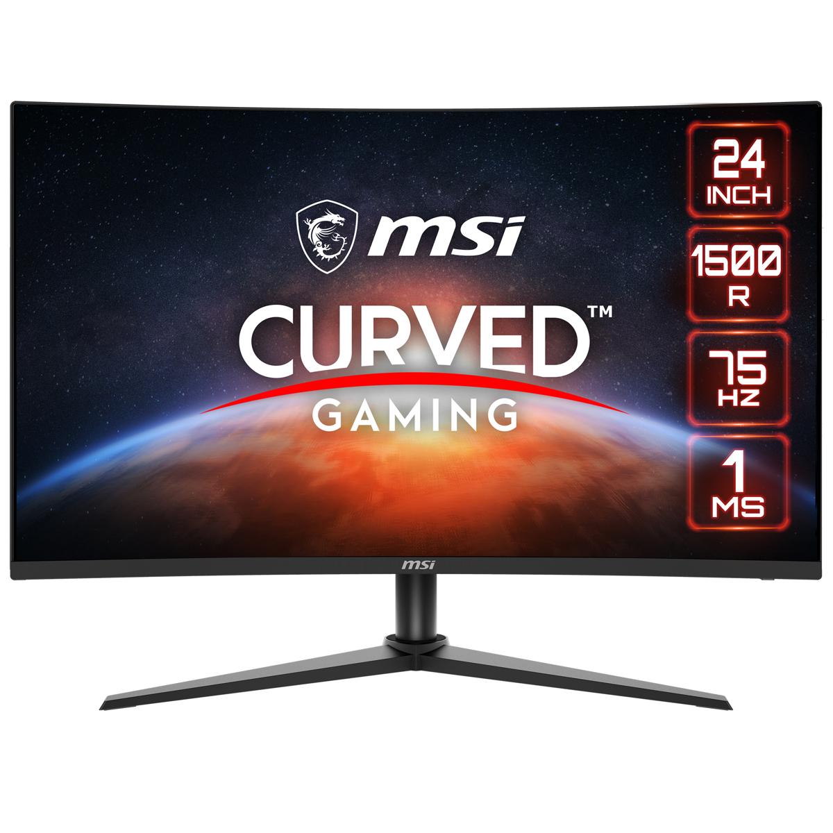 

MSI G243CV 23.6" 16:9 Full HD Curved VA Gaming Monitor, Metallic Black