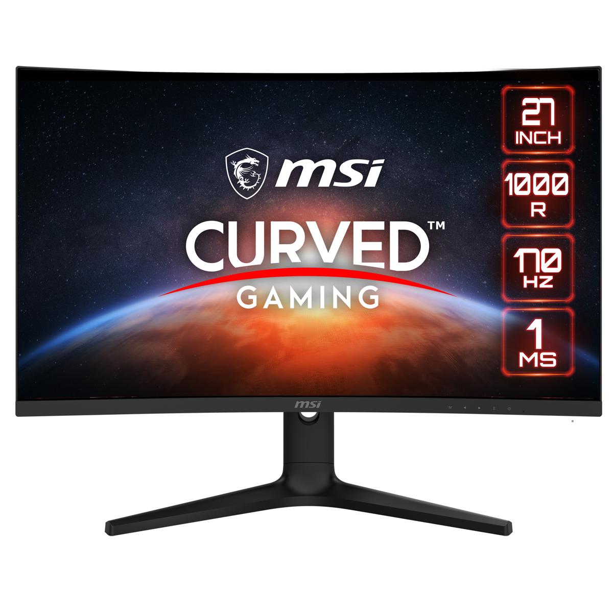 

MSI G271C E2 27" 16:9 FHD 170Hz Curved VA Gaming Monitor, Black with Red Trim