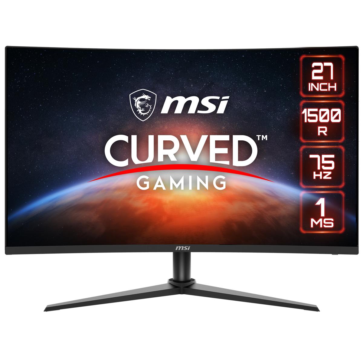 

MSI G274CV 27" 16:9 Full HD Curved VA Gaming Monitor, Metallic Black
