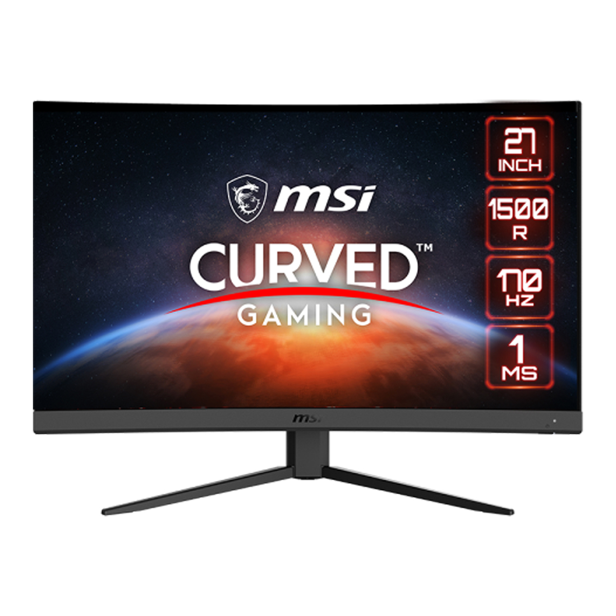

MSI Optix G27CQ4 E2 27" 16:9 WQHD 170Hz Curved VA LCD HDR Gaming Monitor, Black