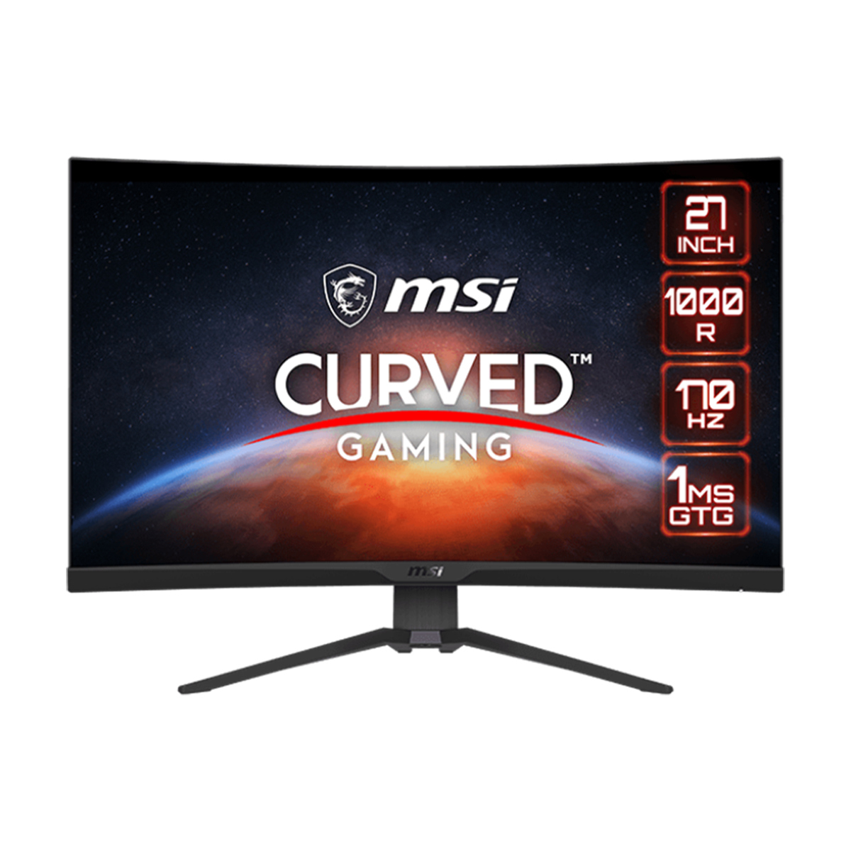 

MSI MAG 275CQRF-QD 27" 16:9 WQHD 170Hz Curved VA LCD HDR Gaming Monitor