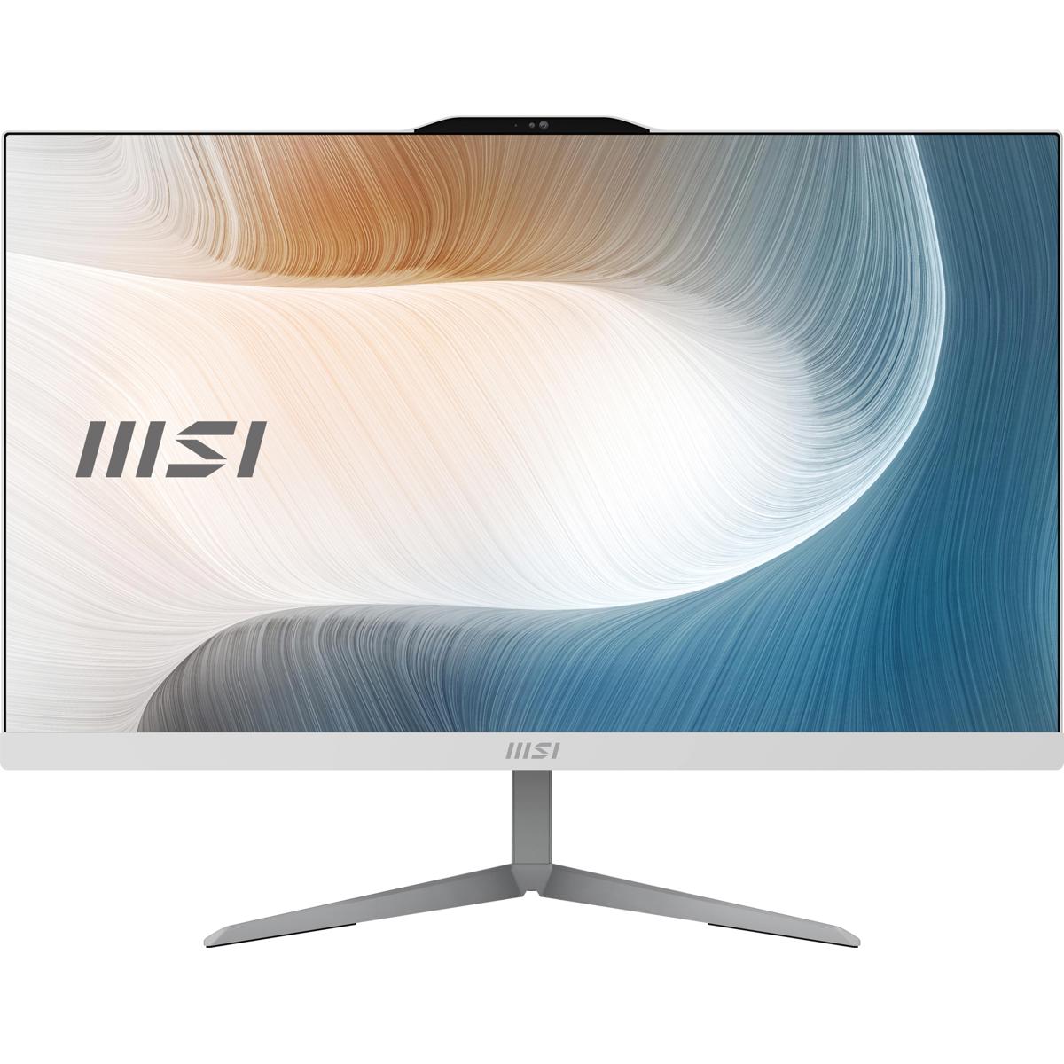 

MSI Modern AM242 11M-893US 23.8" FHD AIO Desktop, G7505,4GB,128GB SSD,W11P,White