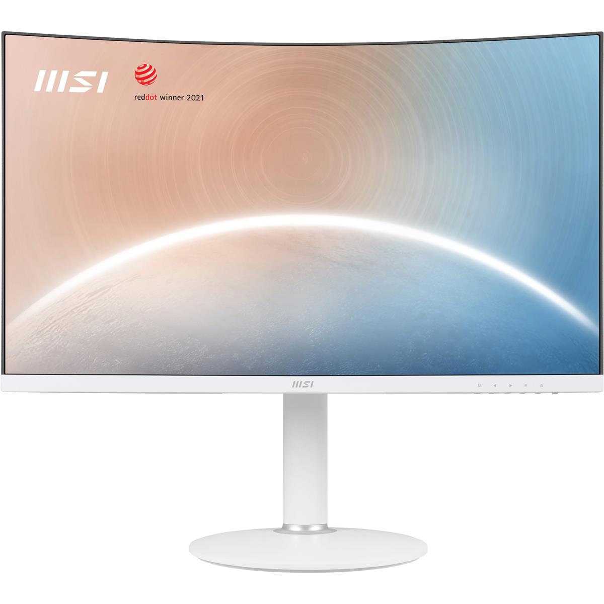 

MSI Modern MD271CPW 27" 16:9 FHD Curved VA LED Monitor, Built-In Speakers, White