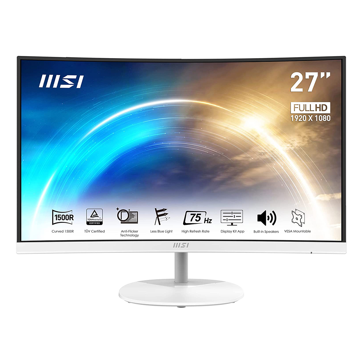 

MSI PRO MP271CW 27" 16:9 Full HD Curved VA LCD Monitor, White