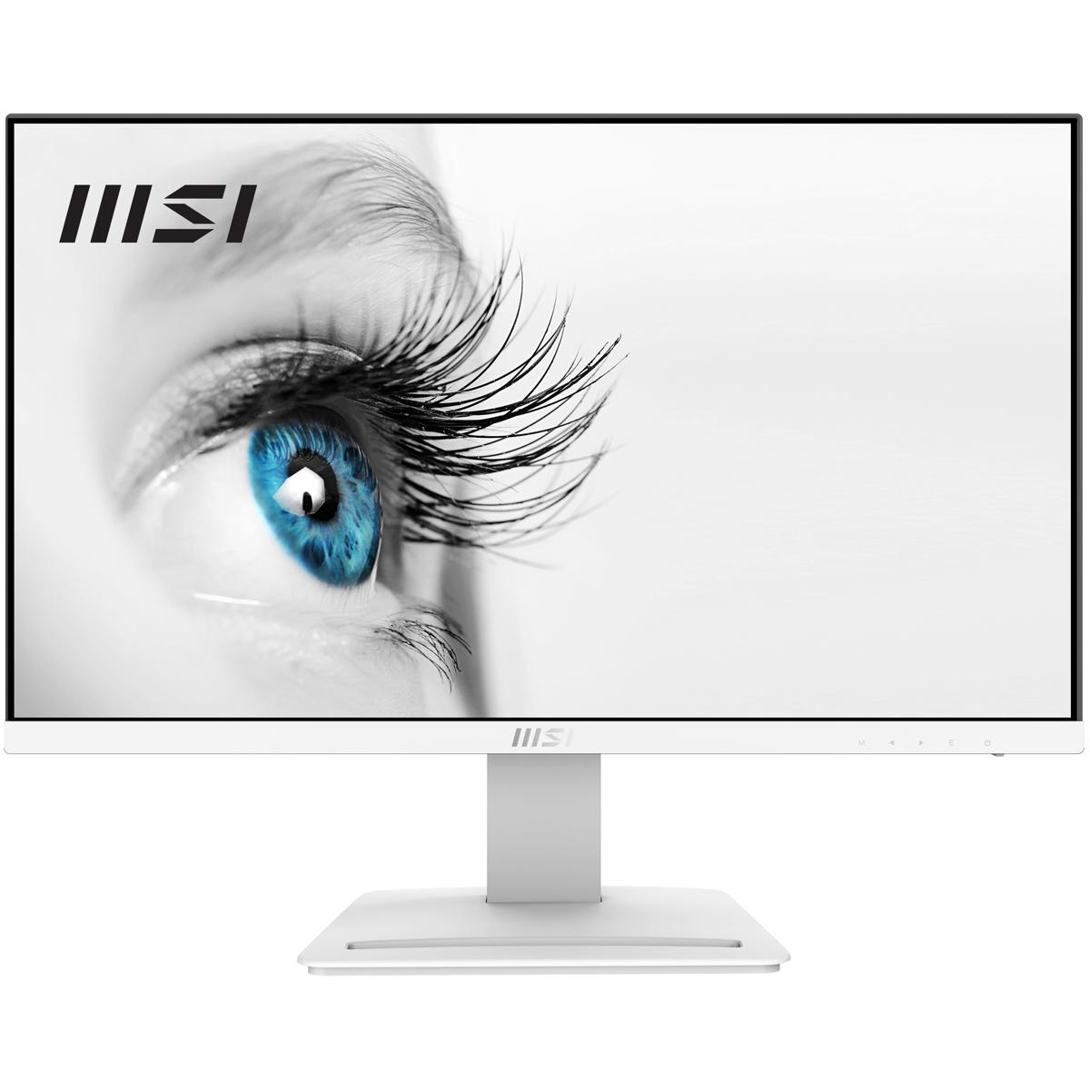 

MSI PRO MP243 23.8" 16:9 Full HD IPS Monitor, Built-In Speakers, Matte White