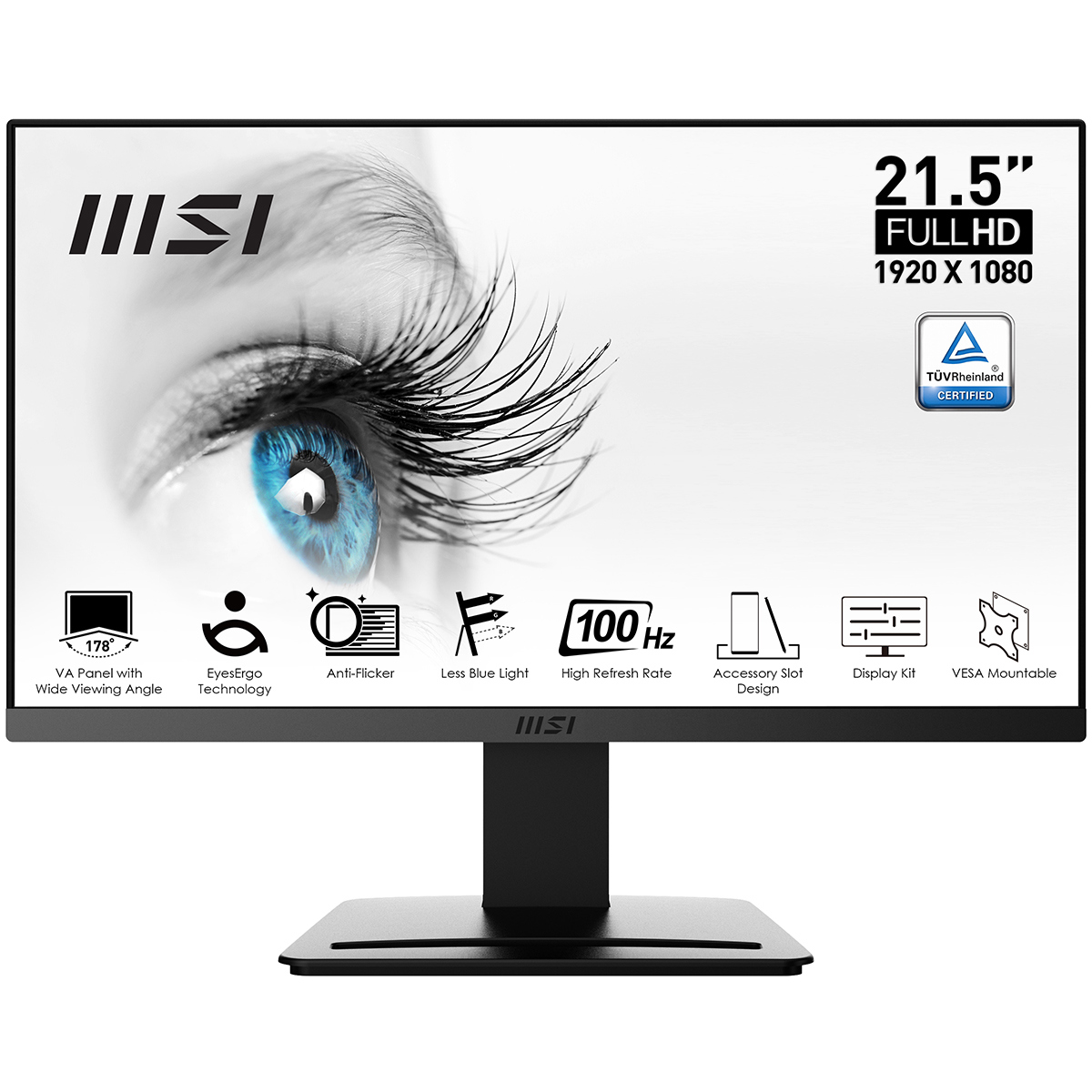 

MSI PRO MP223 21.4" 16:9 Full HD 100Hz VA LCD Monitor