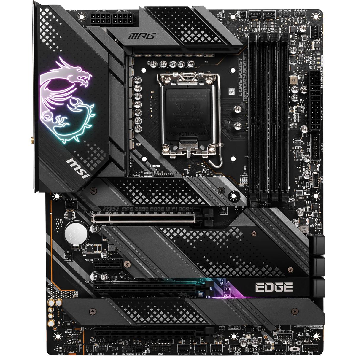 

MSI MPG Z690 EDGE WIFI DDR4 LGA 1700 SATA 6Gb/s ATX Gaming Motherboard
