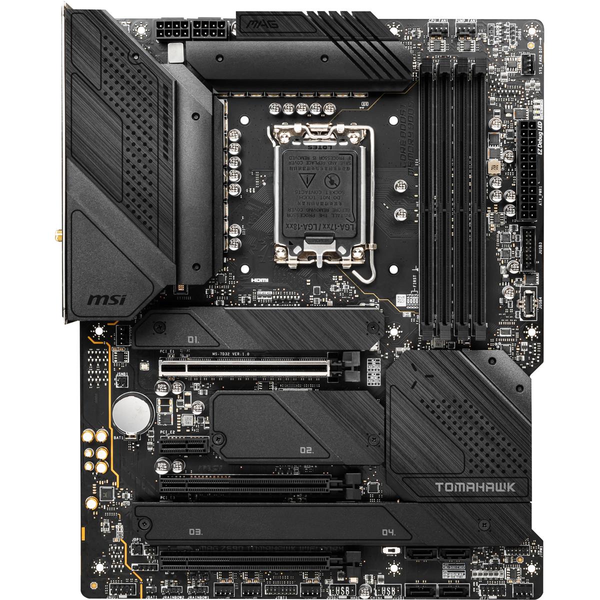 

MSI MAG Z690 TOMAHAWK WIFI DDR4 LGA 1700 SATA 6Gb/s ATX Gaming Motherboard