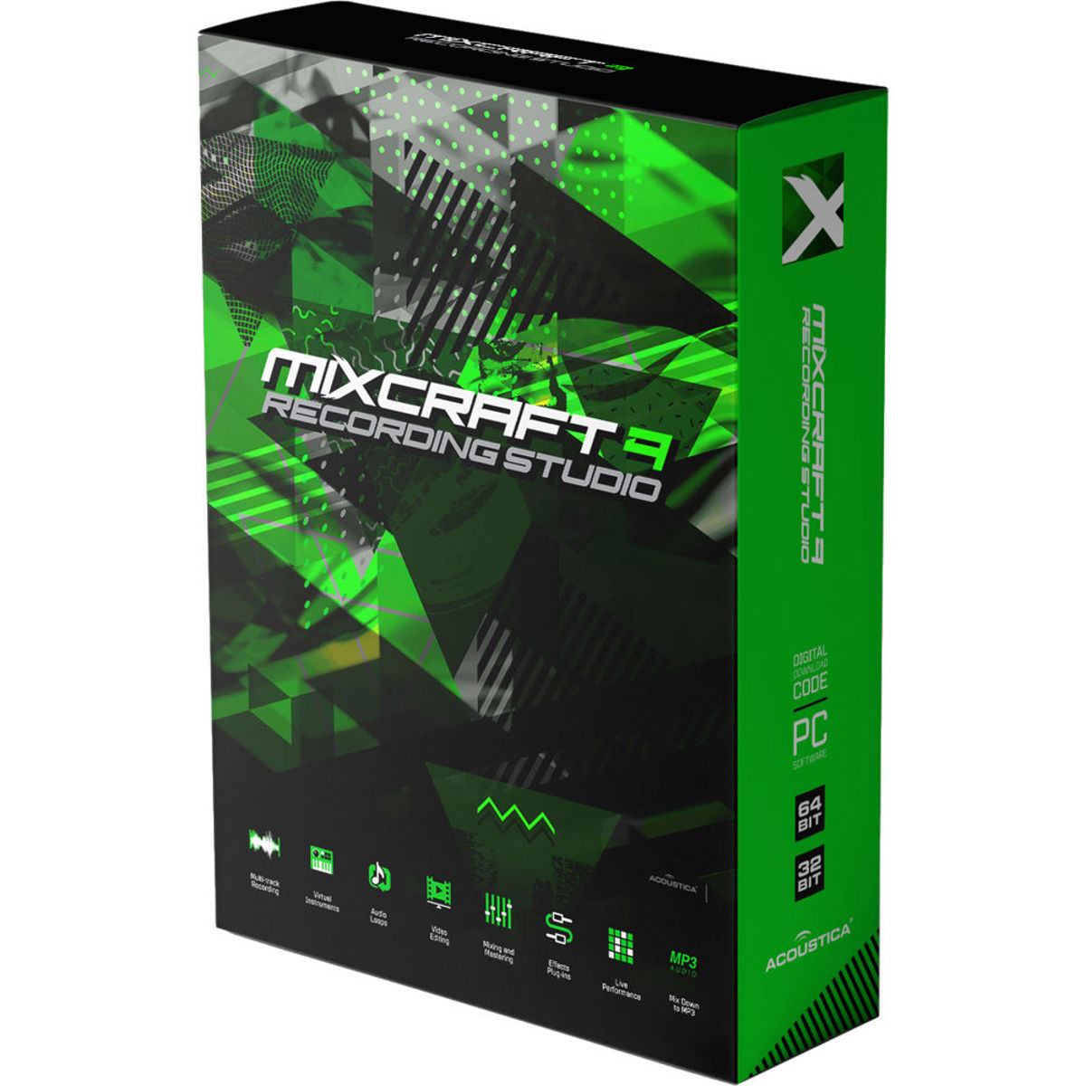 

Mixcraft 9 Recording Studio Software, Electronic Download