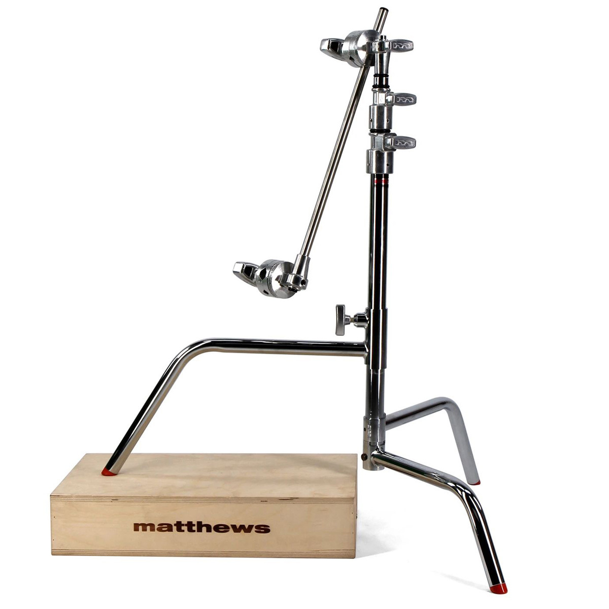 

Matthews 20" C-Stand with Sliding Leg with Grip Head and Arm, Chrome