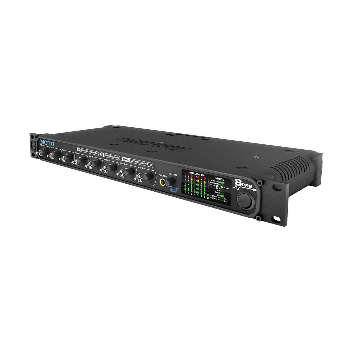 

MOTU 8pre 16x12 USB 2.0 Audio Interface with 8 Mic Inputs & Optical Expansion