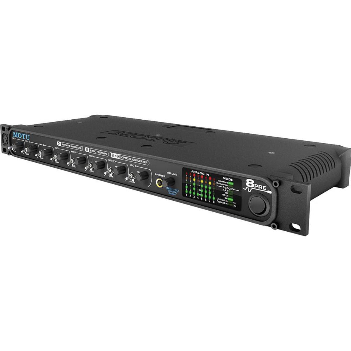 

MOTU 8pre 16x12 USB 2.0 Audio Interface with 8 Mic Inputs & Optical Expansion