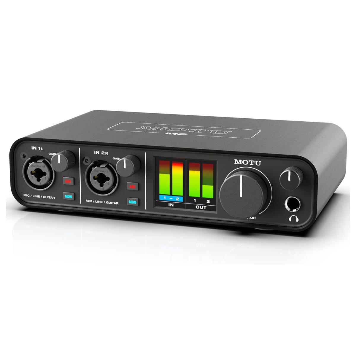 

MOTU M2 2x2 USB-C Audio Interface for Recording, Mixing & Podcasting