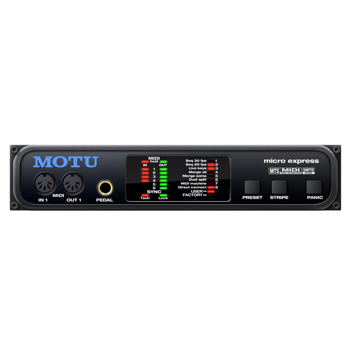 

MOTU Micro Express 4x6 USB MIDI Interface with Timecode for Mac and PC