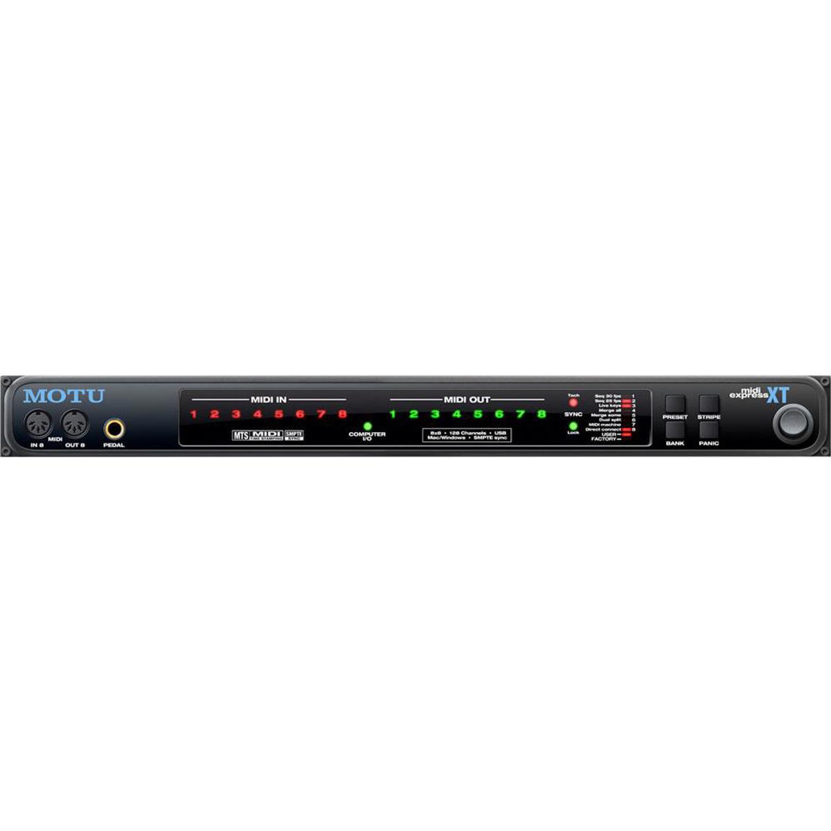 

MOTU MIDI Express XT 8x8 USB MIDI interface with SMPTE Timecode