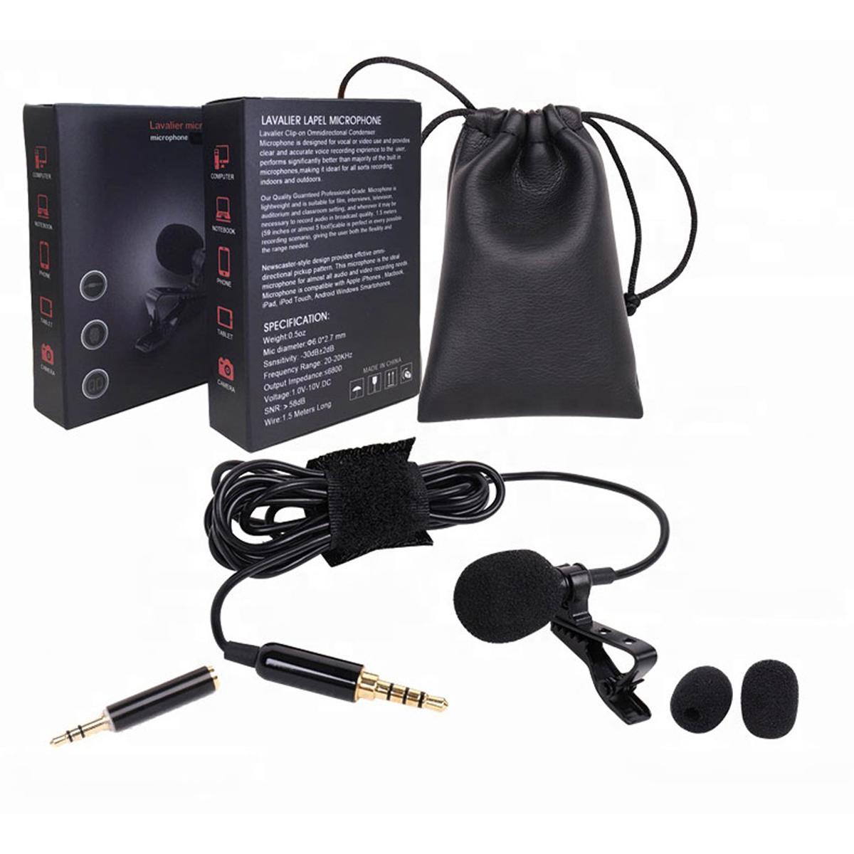 

Music Trends Omnidirectional Lavalier Microphone for Smartphone and Camera