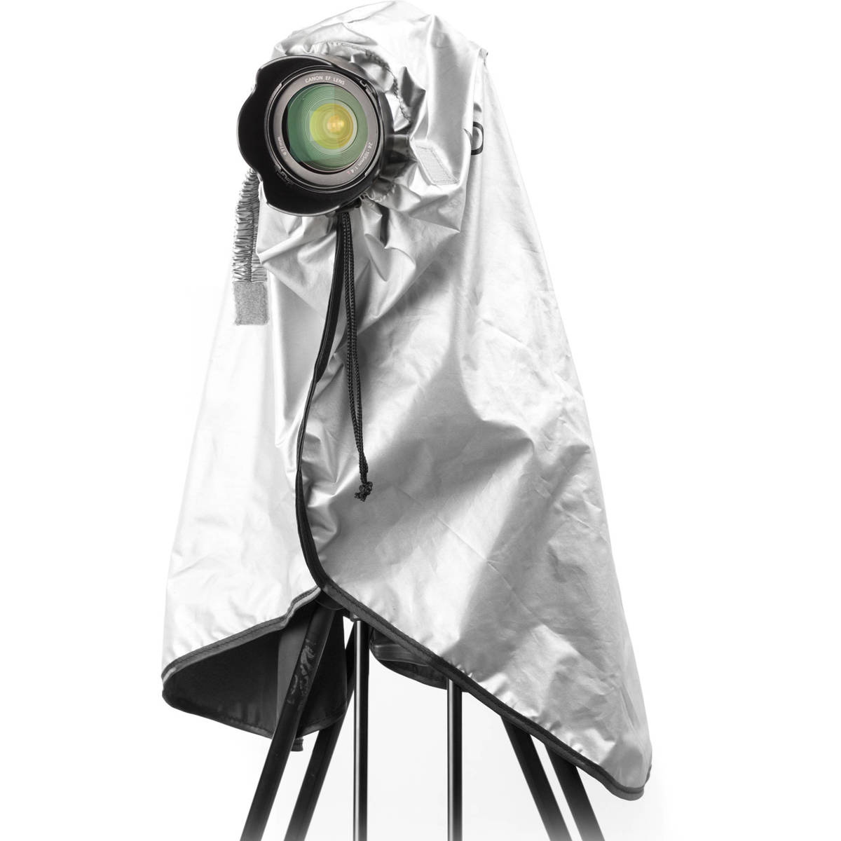 

Movo Photo CRC03 Extra-Long Waterproof Rain Coat for DSLR Camera, Metallic Gray