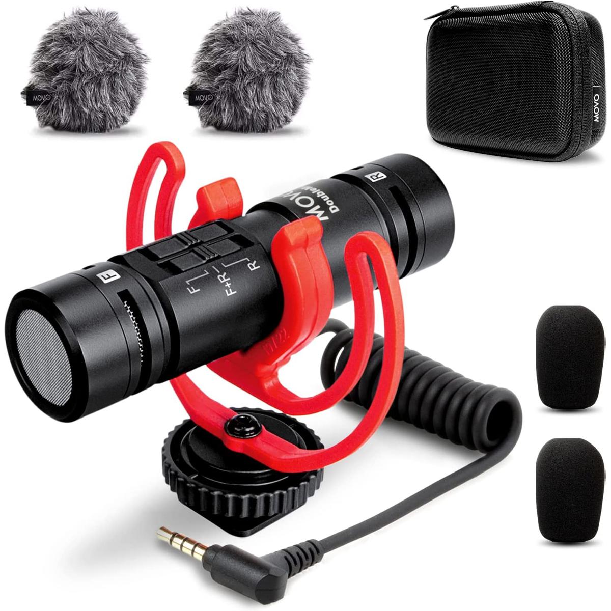 

Movo Photo DoubleMic V2 Dual-Capsule Supercardioid Condenser Shotgun Microphone