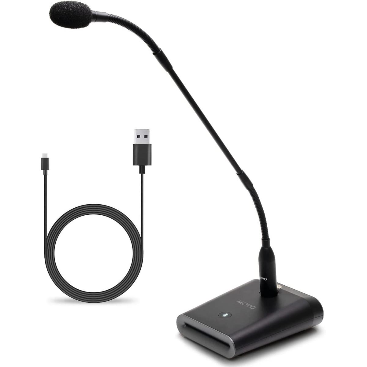 

Movo Photo GM-5 18" Professional Cardioid USB Gooseneck Microphone