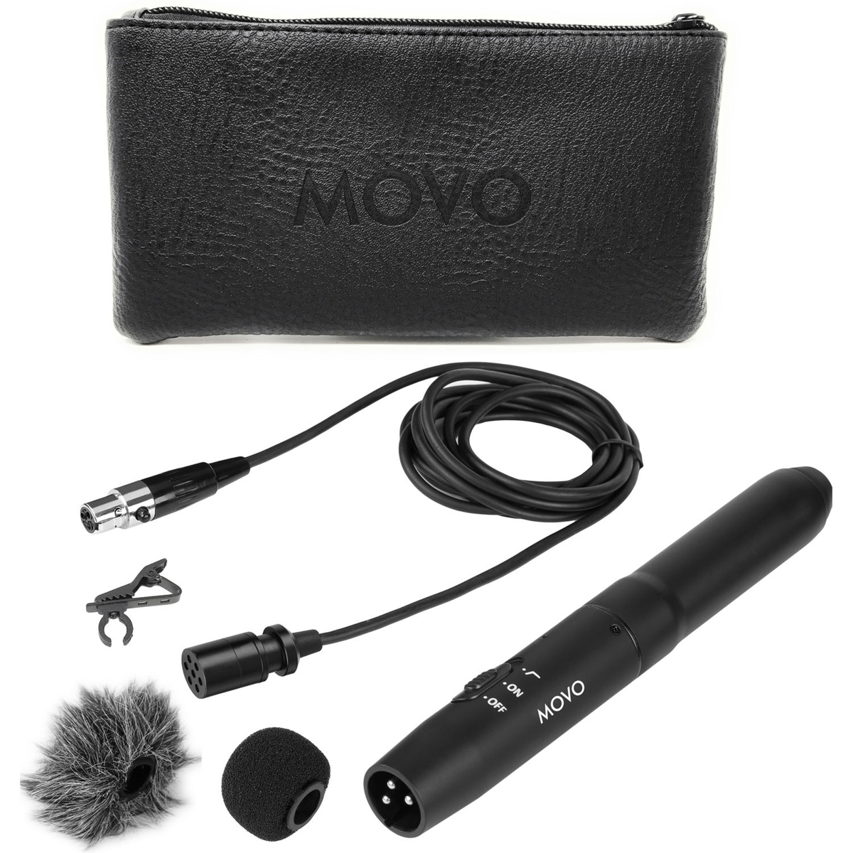 

Movo Photo LV11C XLR Cardioid Condenser Lavalier Mic with Phantom Power Supply