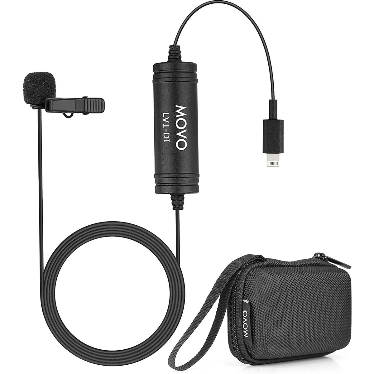 

Movo Photo LV1-DI Digital Omni Lavalier Mic,Lightning Connector for Apple iPhone