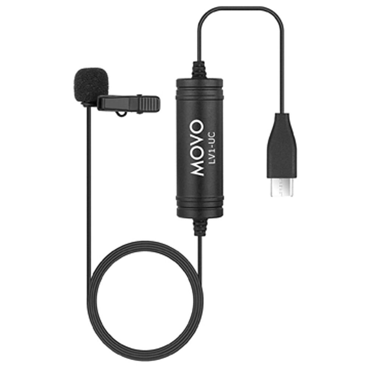 

Movo Photo LV1-UC Clip-On Lavalier Omnidirectional Mic with USB Type-C Connector