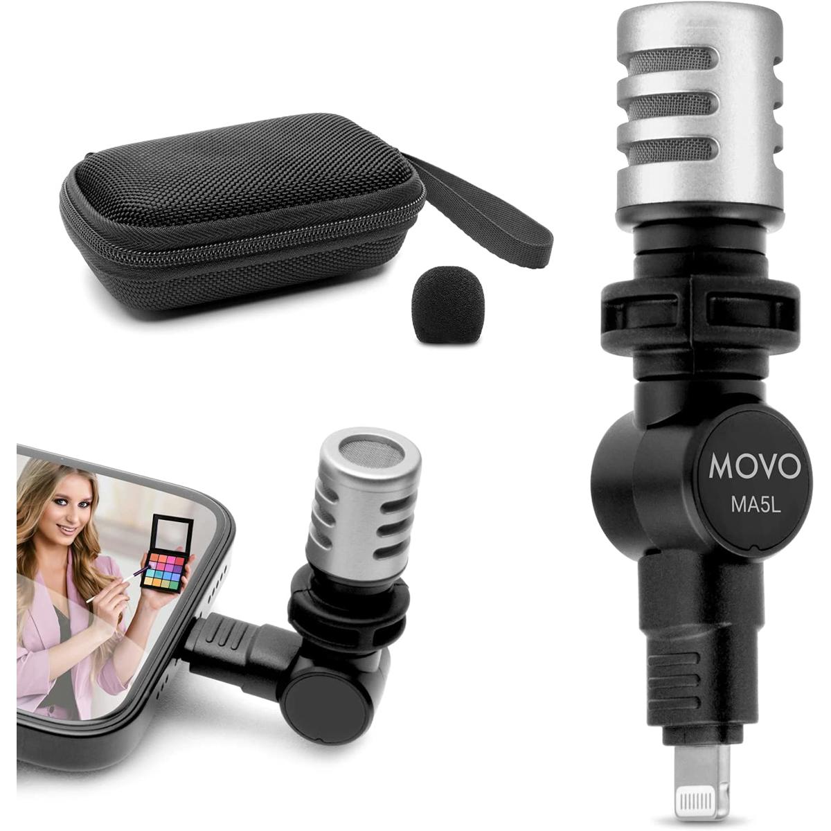

Movo Photo MA5L Mini Condenser Microphone for iPhone/iPad
